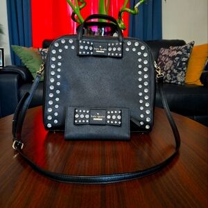 Kate spade black satchel bag